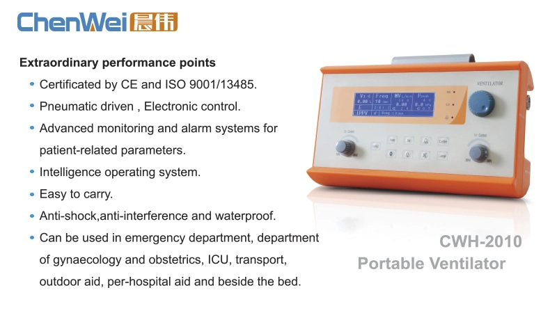 Medical Used Anbulance Equipment Portable Ventilator (CWH-2010)