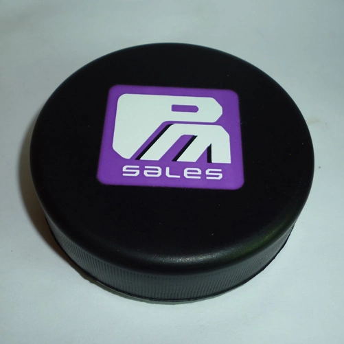 Hockey Puck Ball Shape PU Stress Items with Corporate Logo OEM Movement Toys Juguetes Personalized Gift for Promotion