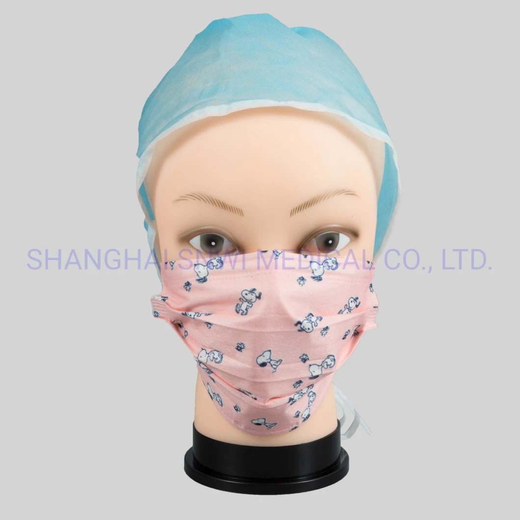 Hot Selling 3 Ply Disposable Non-Woven Protective Children Kids Face Mask Child