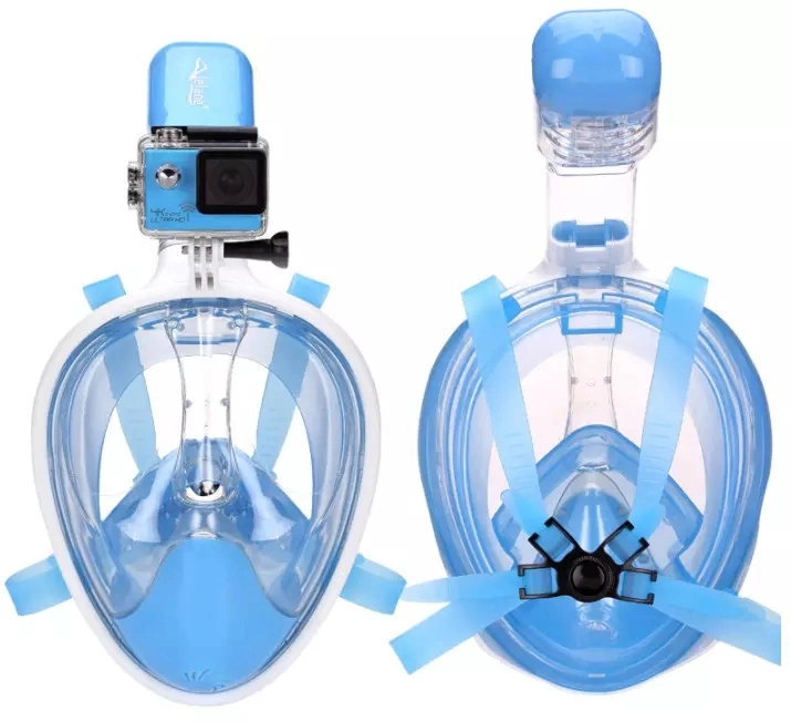 One Piece Full Face Wide Vision Silicone Kids Diving Mask